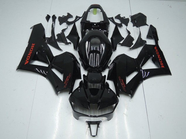 2013-2019 Glossy Black with Red Sticker Honda CBR600RR Motorcycle Fairings 2013-2019 Glossy Black with Red Sticker Honda CBR600RR Motorcycle Fairings