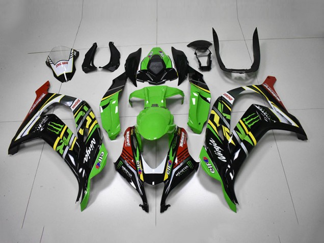 2016-2019 Green Black Red Kawasaki Ninja ZX10R Motorcycle Fairings 2016-2019 Green Black Red Kawasaki Ninja ZX10R Motorcycle Fairings